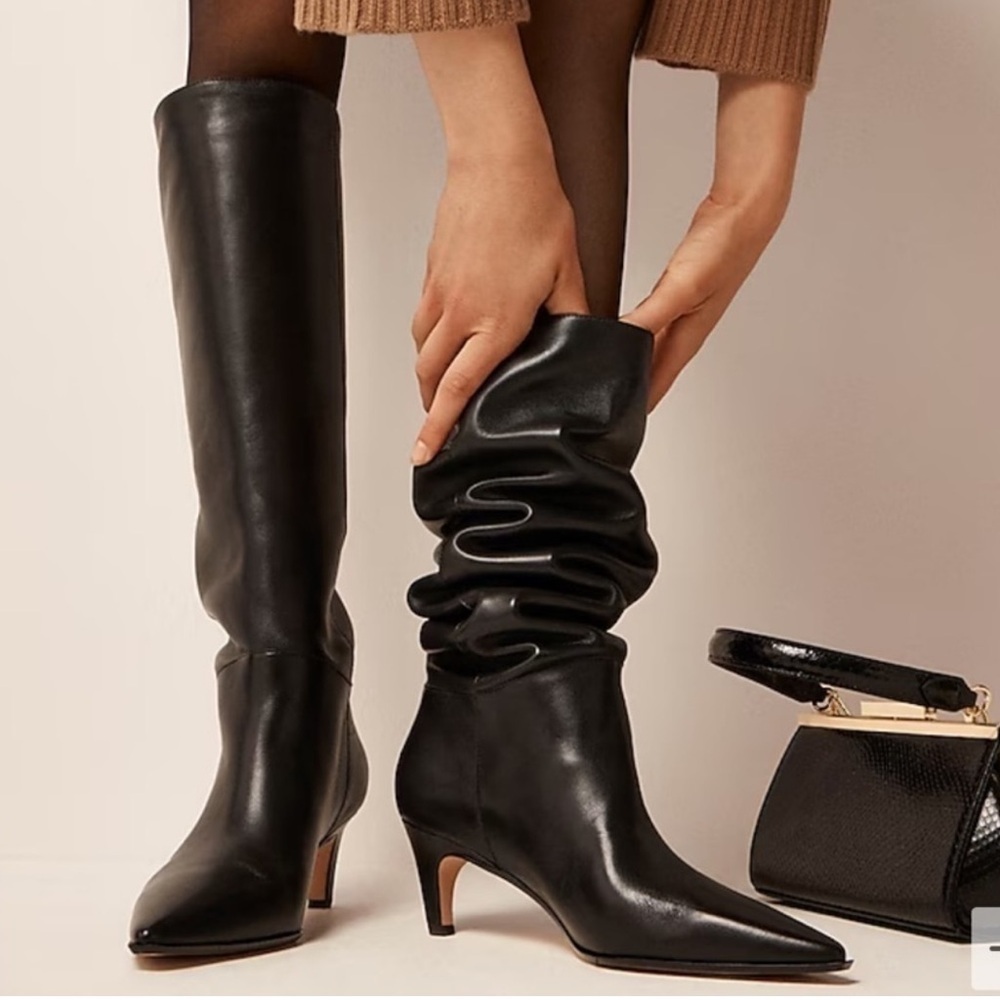 New Stevie knee-high boots in leather